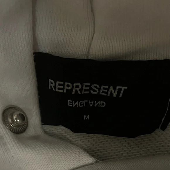 Represent White Hoodie SIZE M - Picture 3 of 5